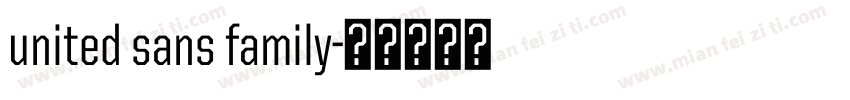 united sans family字体转换